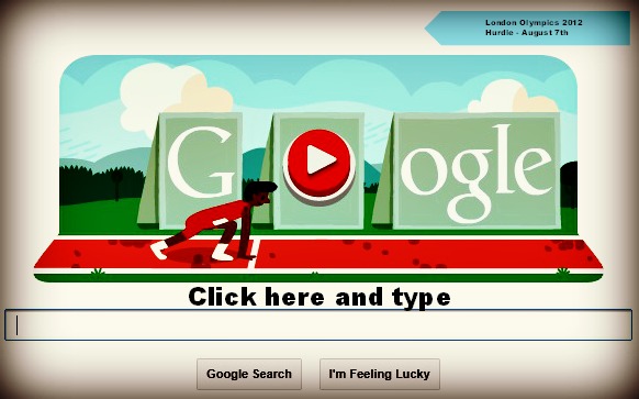London Olympics Google Doodle Hurdle twelve