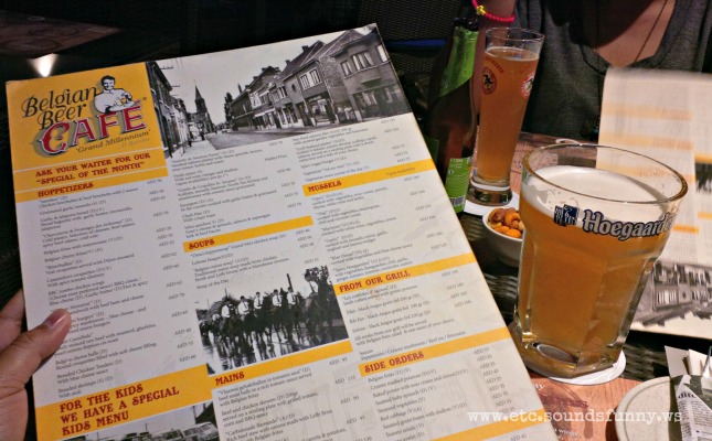 Hoegaarden at Belgian Beer Cafe
